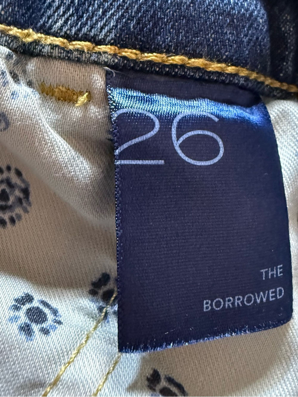 Anthropologie Pilcro The Borrowed Boyfriend Patchwork Blue Jeans Size 26 - Picture 7 of 16